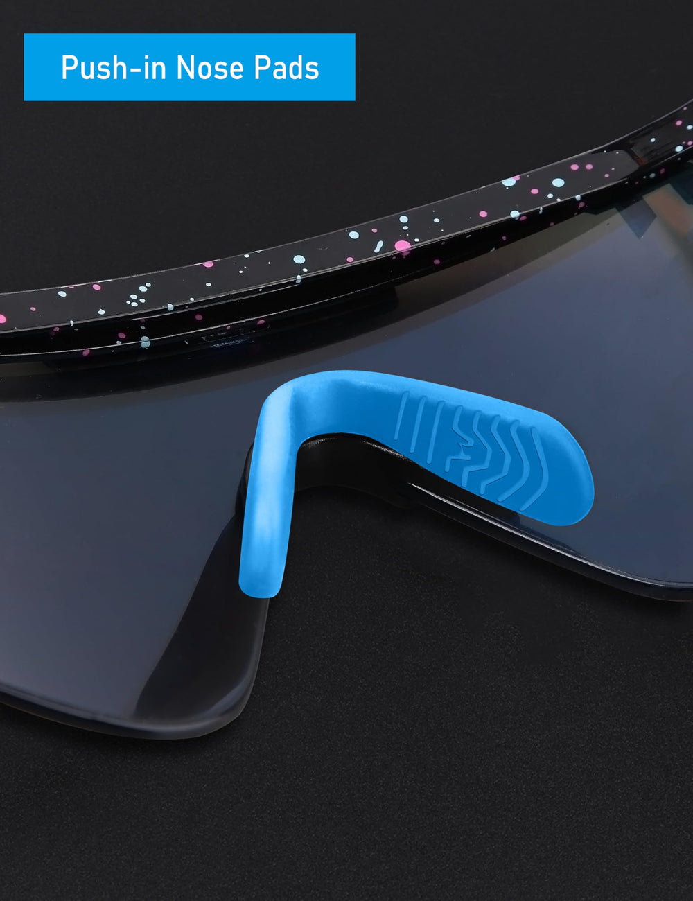 Easy installation of MYCOURAG silicone nose pads for Pit Viper 2000