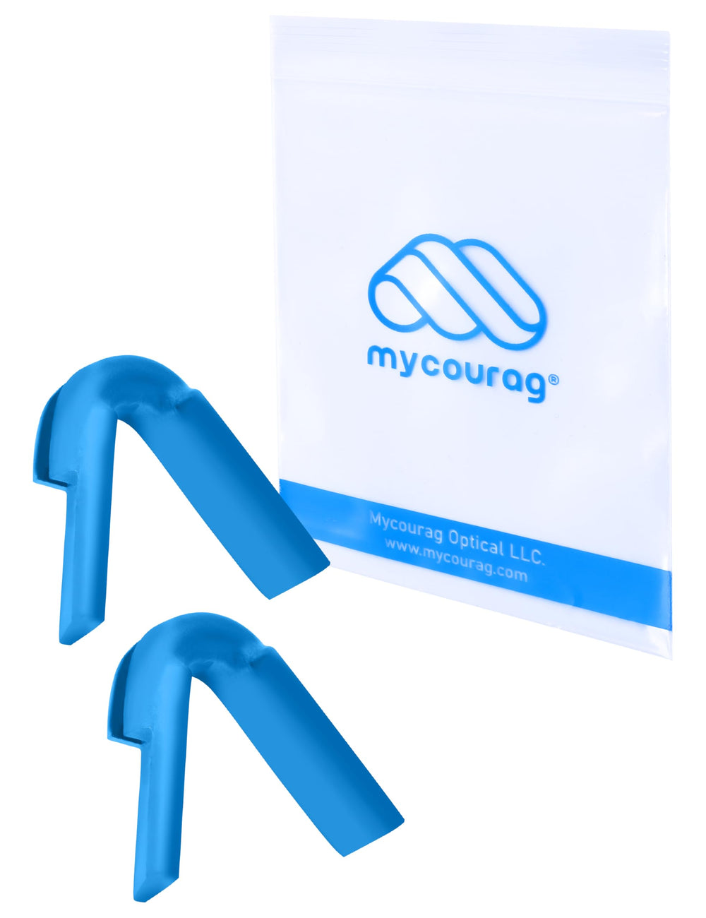 Sky blue MYCOURAG silicone nose pads for Pit Viper The Original sunglasses - view 1