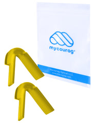 MYCOURAG yellow silicone nose pads for Pit Viper The Original sunglasses - front view