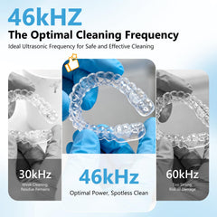 Cleaning braces, night guards, and aligners