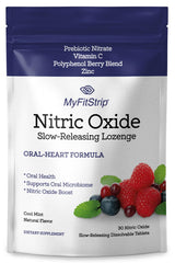 MyFitStrip Nitric Oxide Lozenges Cool Mint 30-count package