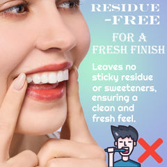Ultra-thin enamel-safe whitening strips applying to teeth