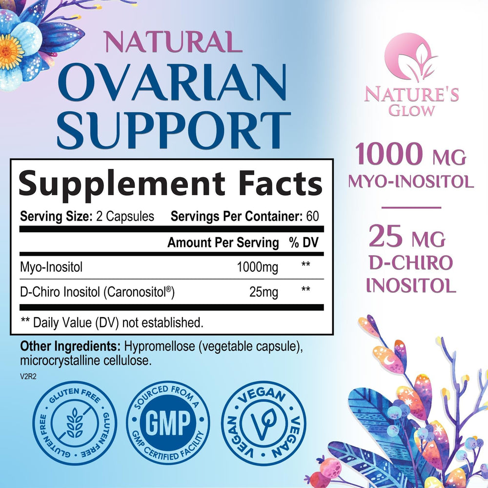 Vegan Myo-Inositol and D-Chiro Inositol 40:1 ratio capsules