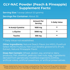 MYOXCIENCE NAC Glycine Supreme label with clear ingredients list