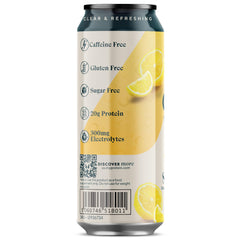 Post-workout moment with Myprotein Clear Whey Isolate Lemonade recovery drink.