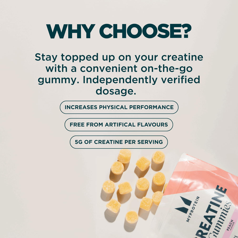 Nutrition label for Myprotein Creatine Gummies