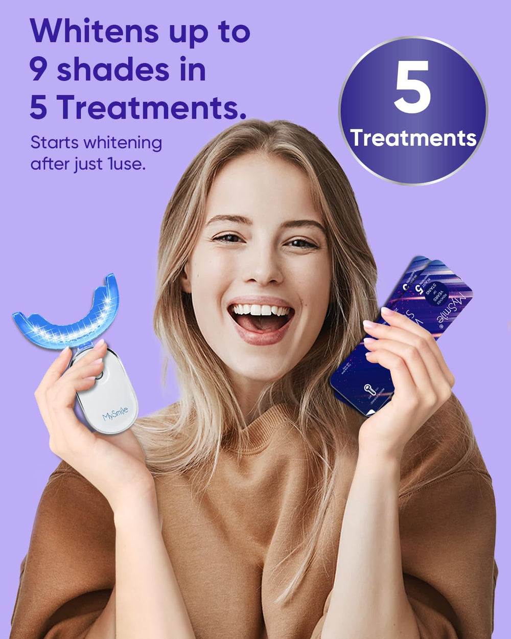 MySmile whitening kit packaging and contents
