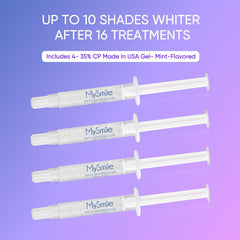 Whitening gel syringes and kit components