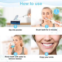 MySmile DY156 pink product kit including toothbrush and powder