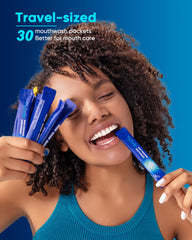 Fluoride-free mint flavor mouthwash