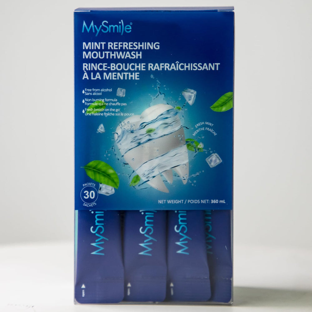 Travel-ready mouthwash sachets in pocket