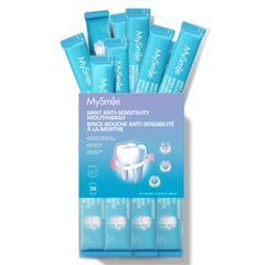 Hero image showing MySmile nano hydroxyapatite mouthwash for sensitive teeth