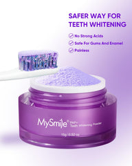 Easy-to-use, mess-free application with toothbrush dipping into powder