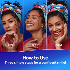 Residue-free whitening strips after removal