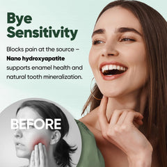Fluoride-free toothpaste suitable for sensitive teeth