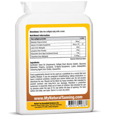 Close-up of MyTan Bronze softgels