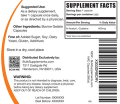 Close-up of N-Acetyl L-Cysteine capsules