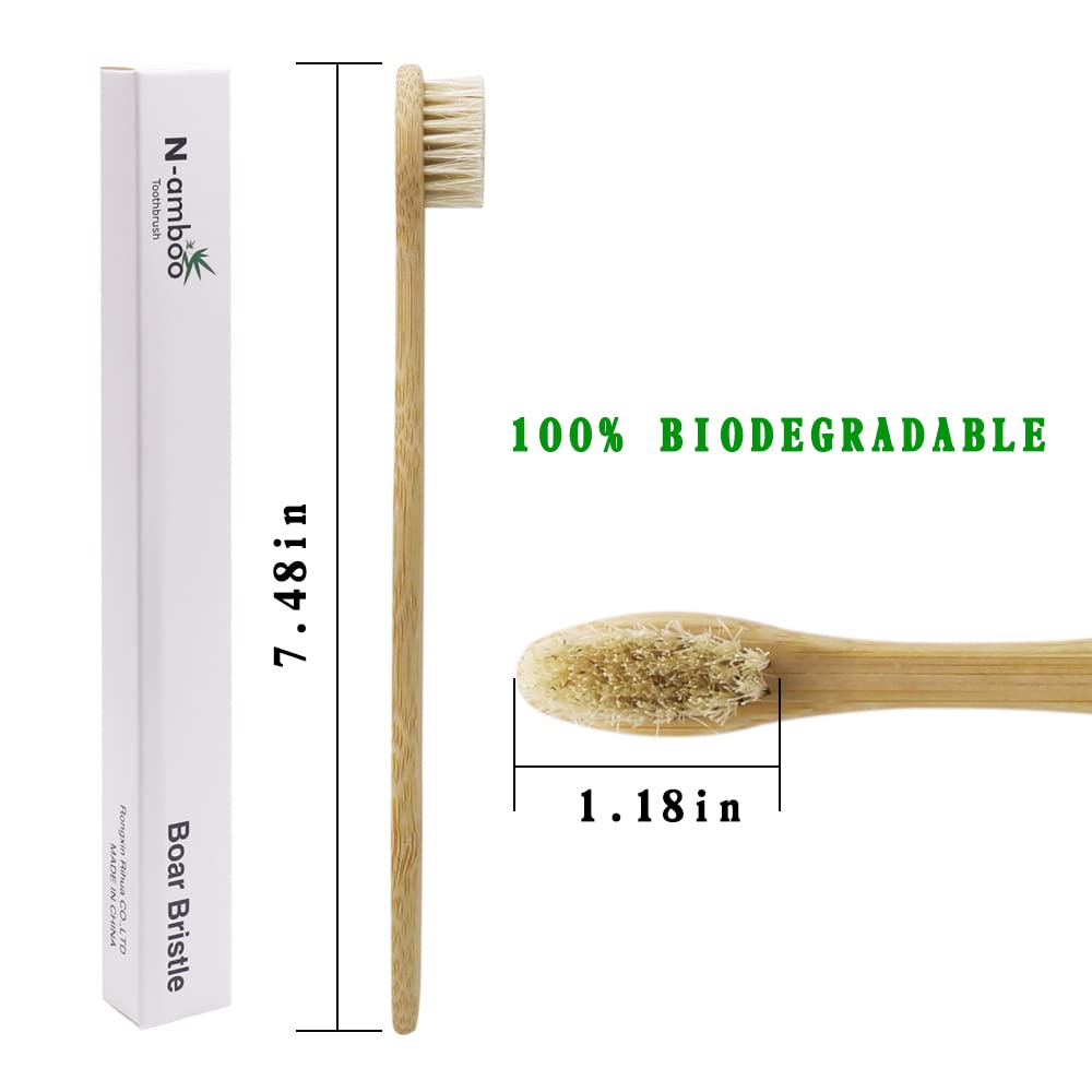 Bamboo toothbrush in recyclable packaging