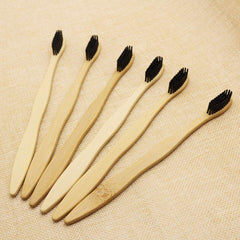 N-amboo hard bamboo toothbrush pack of 6