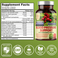 Hawthorn berries and hibiscus as blood flow support ingredients