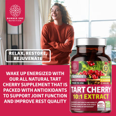 Non-GMO and gluten-free tart cherry capsules
