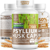 N1N Premium Psyllium Husk Capsules bottle with label