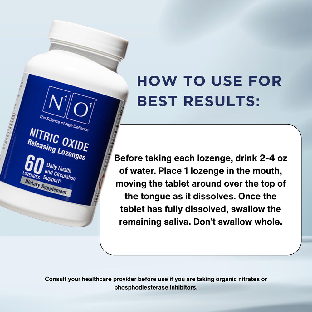120-count bottle of N1O1 Nitric Oxide Lozenges