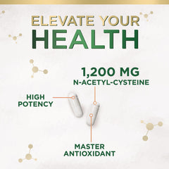 NAC 1200 mg ingredient label
