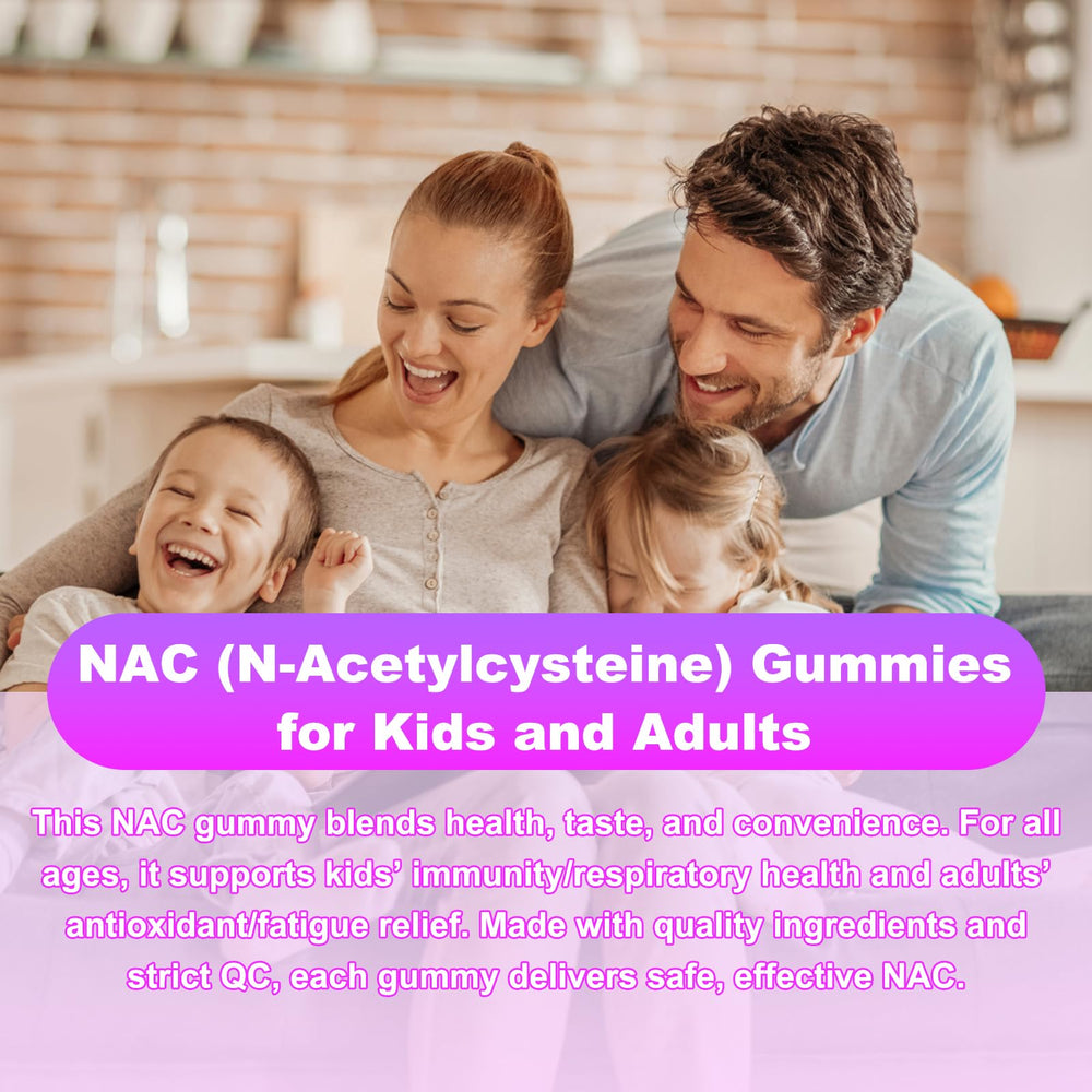 Two-pack NAC Gummies packaging on a GMP-certified production line