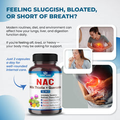 Pack shot showing NAC supplement bottle and label
