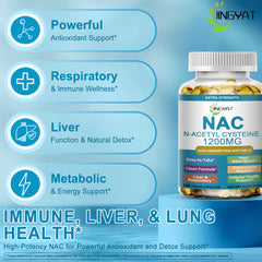 Product bottle showing NAC 1200 mg softgels