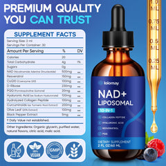 NAD 1500mg with resveratrol and nicotinamide riboside ingredients