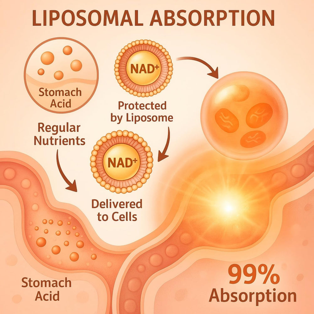 Cellular energy and NAD+ liposomal delivery concept