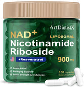 NAD+ NMN 900mg capsule bottle close-up