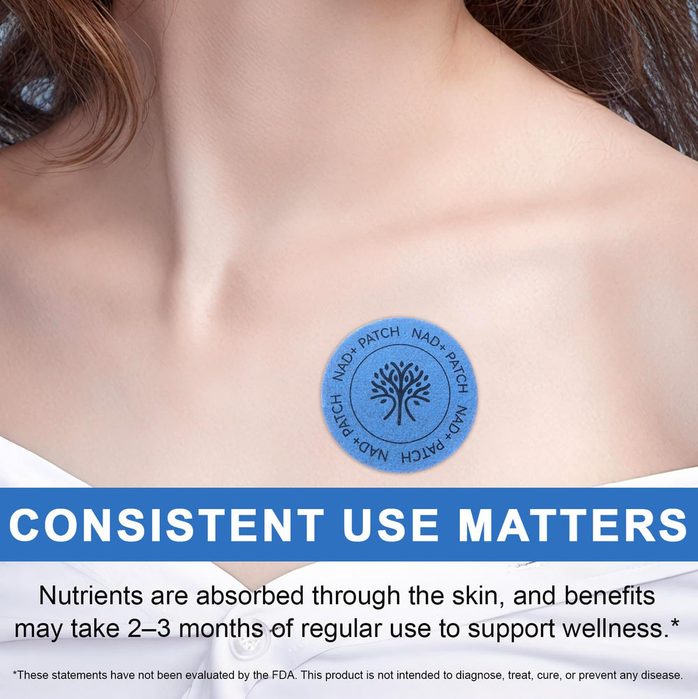Travel-ready NAD patch for on-the-go use