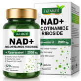 NAD+ 2000 mg extra strength supplement bottle for women and men – front view