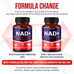 Supplement facts panel close-up for NAD+ 350mg