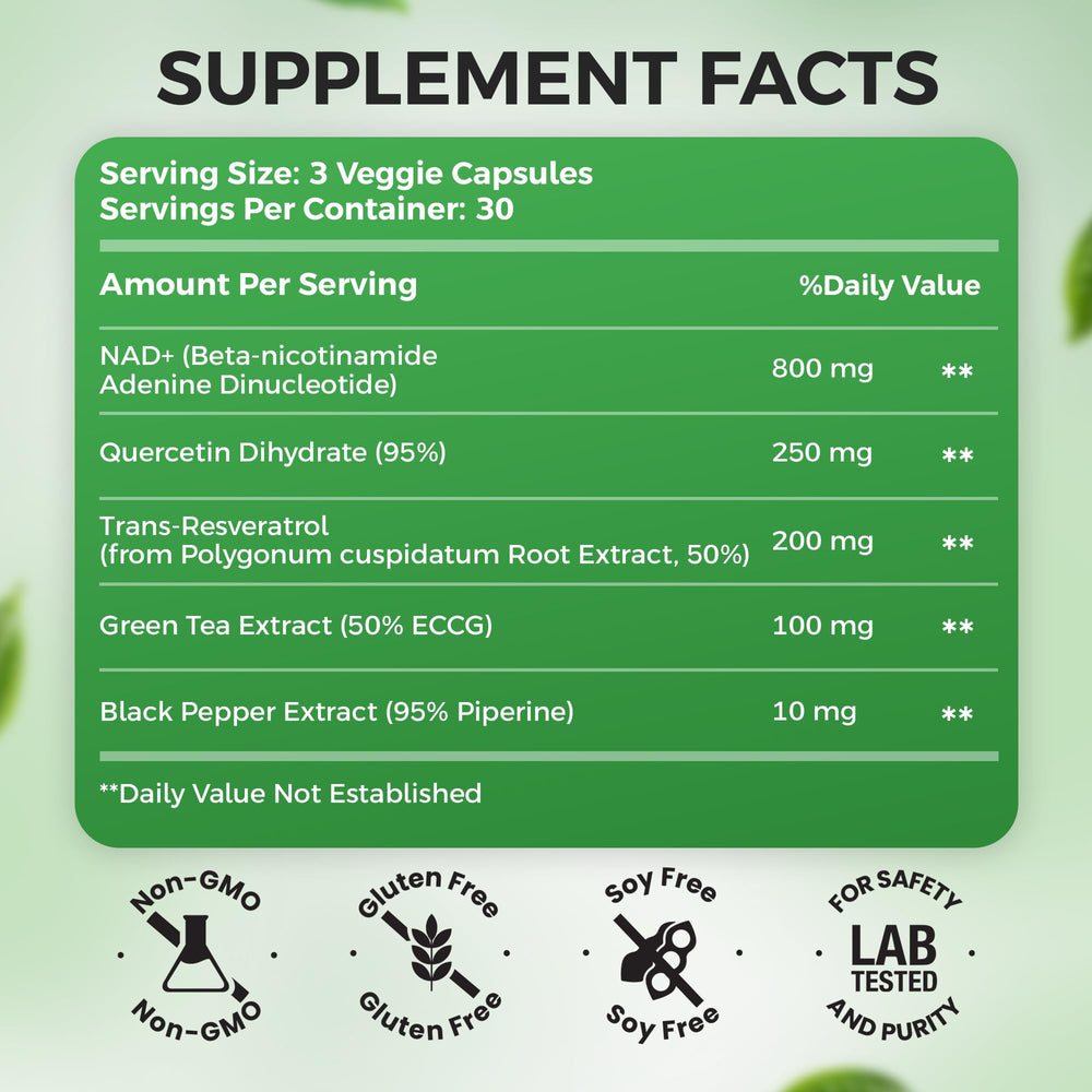 Visual representing energy and focus from NAD+ supplement
