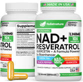 Bottle of NAD+ liposomal supplement with 90 capsules