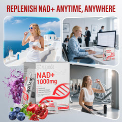 NAD+ liquid with emphasis on mitochondrial support and focus