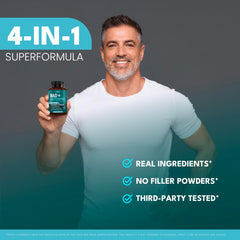 Vegan, Non-GMO, gluten-free purity seals