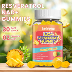 Lifestyle image promoting energy and wellness with NAD+ Resveratrol Gummies
