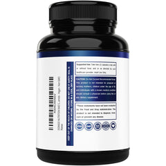 NAD supplement bottle label highlighting USA-made and third-party tested