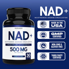 NAD+ supplement made from globally sourced ingredients