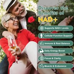 Graphic highlighting high NAD+ absorption/bioavailability