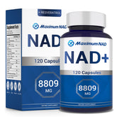 NAD+ liposomal supplement bottle front view