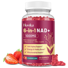 NAD Gummies Strawberry 60ct bottle with front label