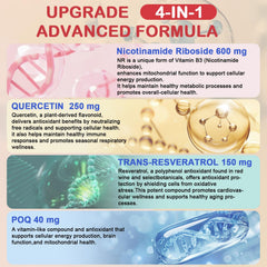 NAD+ supplement promoting energy, healthy aging, and longevity