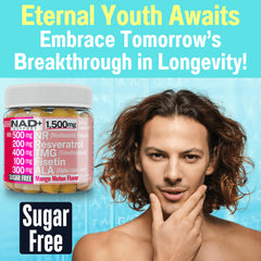 Ingredients highlight: NR, Resveratrol, Fisetin, TMG, ALA