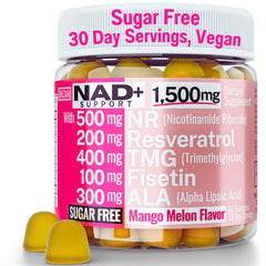SHIZAM 1500mg NAD+ Sugar-Free Gummies bottle front view
